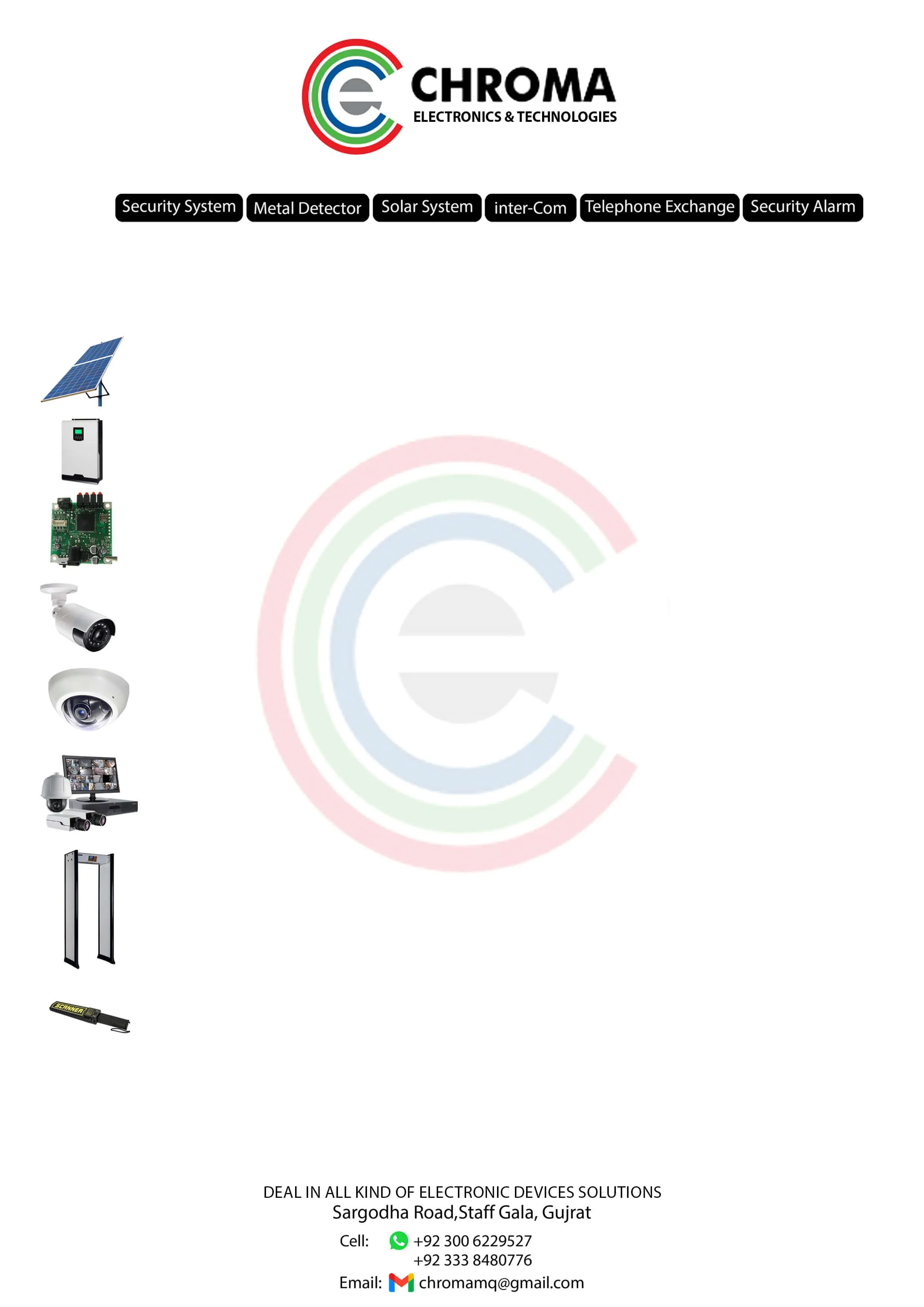 Chroma flyer design by Hamdan Ibne Muneer
